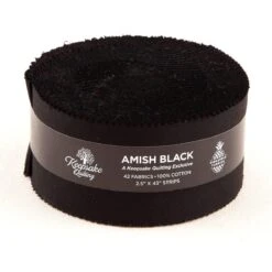 Keepsake Quilting - Amish Black - 2 1/2" Strips - 42 Pieces