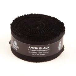 Keepsake Quilting - Amish Black - 1 1/2" Strips - 20 Pieces