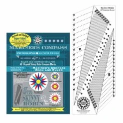 Skinny Robin 16 Point Mariner's Compass Book And Ruler Combo By Robin Ruth Designs