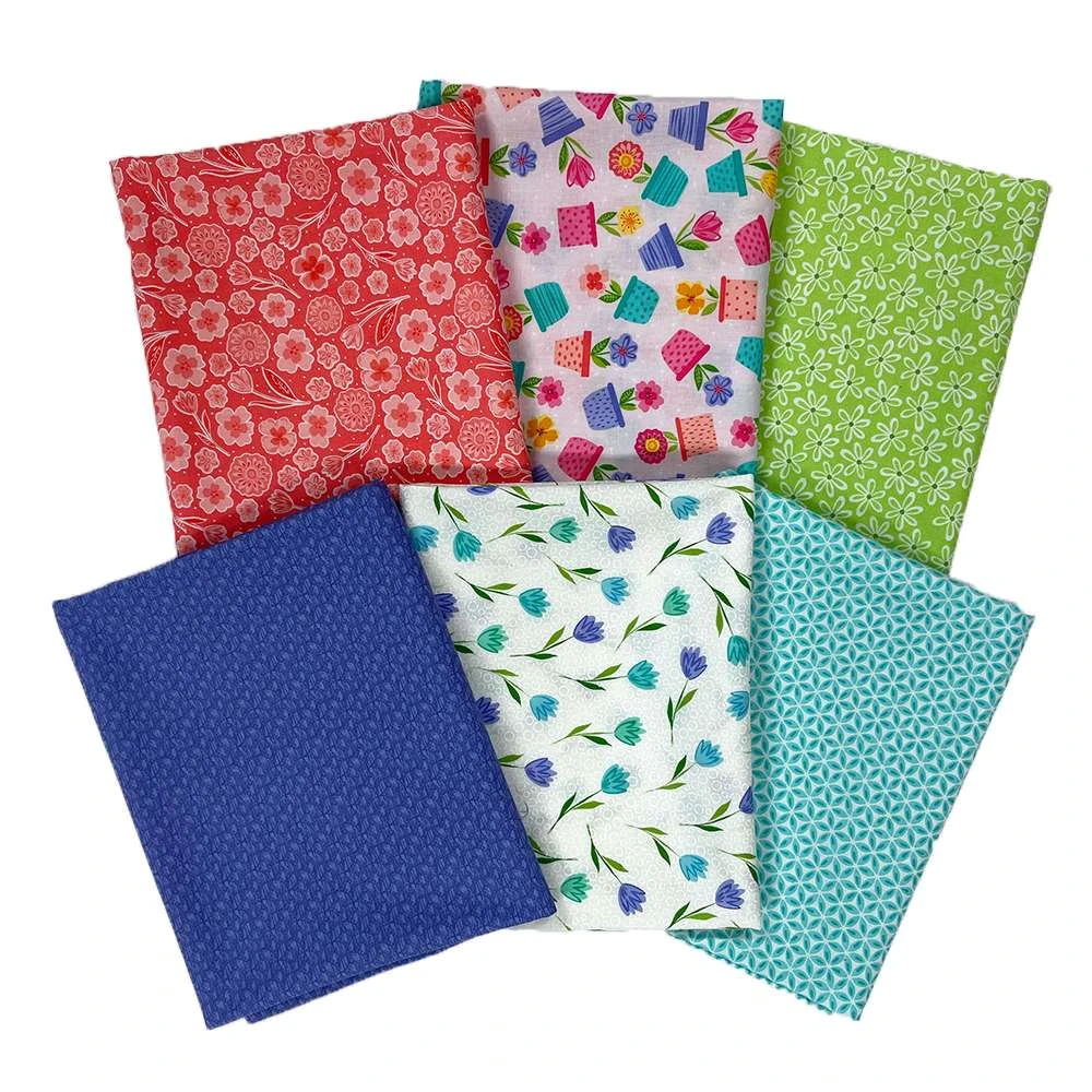 Mystery Basics Medley - Six Fat Quarters 18" X 22" 2 Mystery Basics Medley - Six Fat Quarters 18" X 22" - Image 2