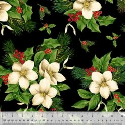 Windham - Christmas Blooms - Jennifer Paganelli & Annabel Wrigley -Christmas On Black - 108" Wide- Yardage 3 Windham - Christmas Blooms - Jennifer Paganelli & Annabel Wrigley -Christmas On Black - 108" Wide- Yardage -Keepsake Quilting Shop 1015465 02 2b8d91ce c6b9 4008 8d6a 16ce6536460e