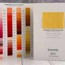 Keepsake Quilting Exclusive - Paintbrush Studio - Painter's Palette Solids - Swatched Color Card