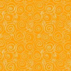 P&B Textiles - Spring In The Northwoods - Jamie Kalvestran - Swirls - Orange - Yardage