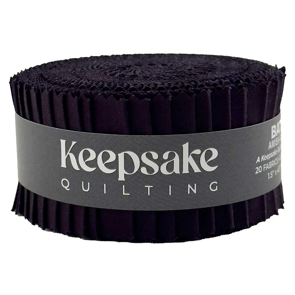 Keepsake Quilting - Batik Amish Black - 1-1/2" Strips - 20 Pieces 1 Keepsake Quilting - Batik Amish Black - 1-1/2" Strips - 20 Pieces