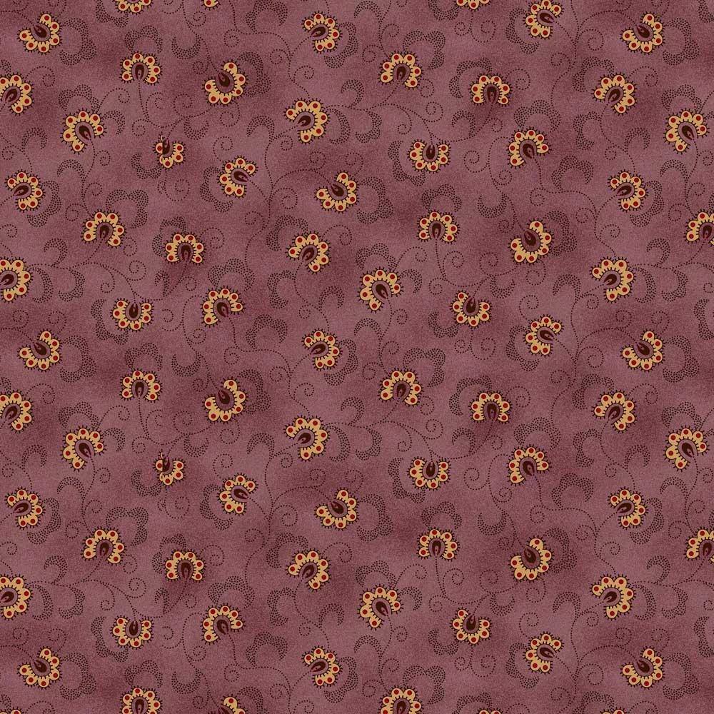 Henry Glass - Scrap Basket Favorites - Kim Diehl - Lacy Blooms - Violet - Yardage 1 Henry Glass - Scrap Basket Favorites - Kim Diehl - Lacy Blooms - Violet - Yardage