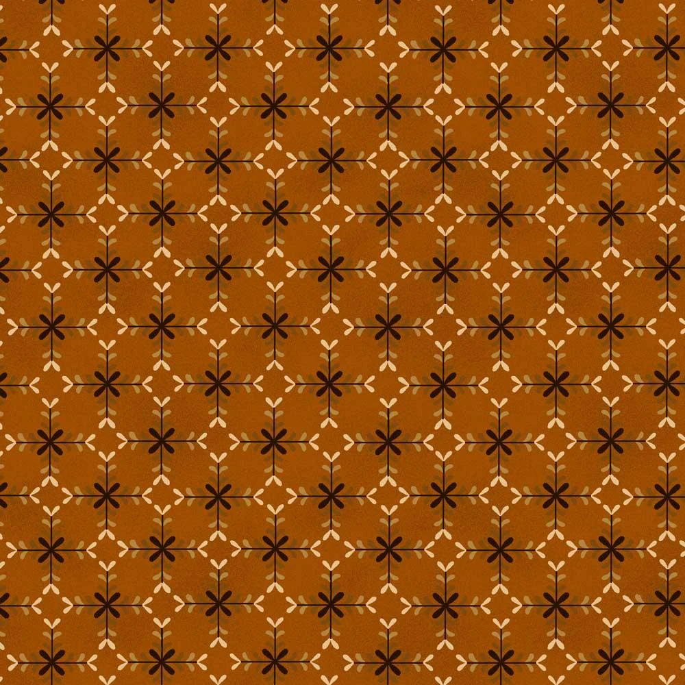 Henry Glass - Scrap Basket Favorites - Kim Diehl - Spiced Tea - Orange - Yardage 1 Henry Glass - Scrap Basket Favorites - Kim Diehl - Spiced Tea - Orange - Yardage