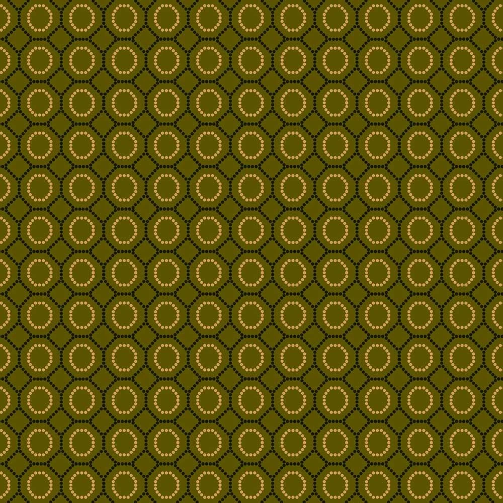 Henry Glass - Scrap Basket Favorites - Kim Diehl - Meshed Rings - Green - Yardage 1 Henry Glass - Scrap Basket Favorites - Kim Diehl - Meshed Rings - Green - Yardage