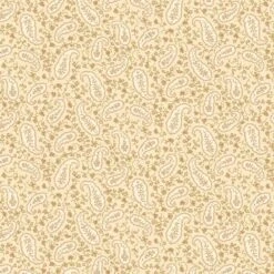 Henry Glass - Scrap Basket Favorites - Kim Diehl - Heritage Paisley - Wheat - Yardage