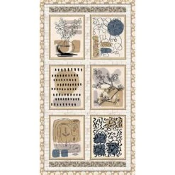 Blank Quilting - Modern Abstractions - Bentpath Studio - Abstract - Tan - 24" X 44" - Panel