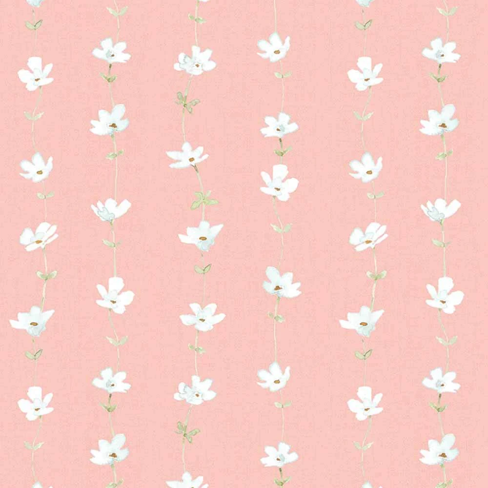 Wilmington Prints - Daisy Days - Beth Grove - Floral Stripe - Pink - Yardage 1 Wilmington Prints - Daisy Days - Beth Grove - Floral Stripe - Pink - Yardage