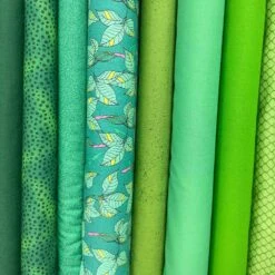 Mystery Green Prints Scrap Bag - Minimum 6-Yards Of Fabric!