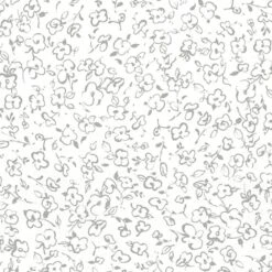 Wilmington Prints - Au Naturel - Lisa Audit - Floral Doodle - Ivory / Green - Yardage