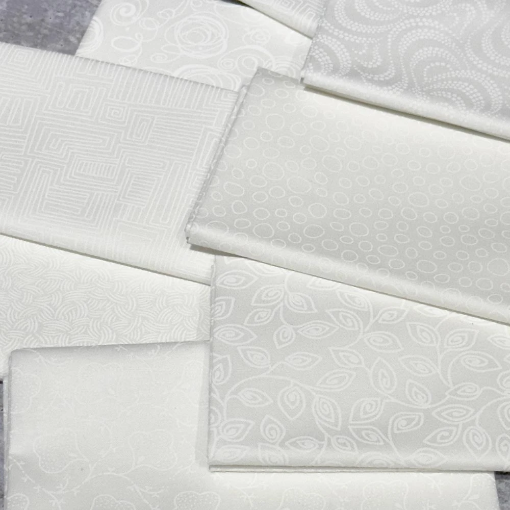 P&B Textiles - Rambling White-on-White - Fat Quarter - 12 Fabrics 2 P&B Textiles - Rambling White-on-White - Fat Quarter - 12 Fabrics - Image 2