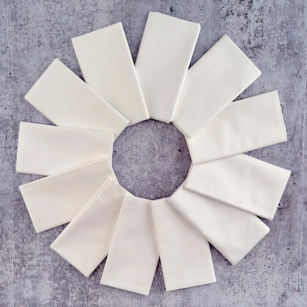 P&B Textiles - Rambling White-on-White - Fat Quarter - 12 Fabrics 3 P&B Textiles - Rambling White-on-White - Fat Quarter - 12 Fabrics - Image 3