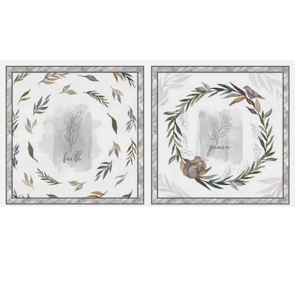 P&B Textiles - Ethereal Forest By Jetty Home - Faith, Peace Pillow - 21" X 42" - Panel 1 P&B Textiles - Ethereal Forest By Jetty Home - Faith, Peace Pillow - 21" X 42" - Panel