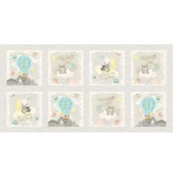 P&B Textiles - Star Bright - Cyndi Hersley - Block Light - 19" X 43" - Panel