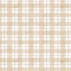 P&B Textiles - Farmhouse Americana - Cindy Jacobs - Plaid - Natural / Cream - Yardage