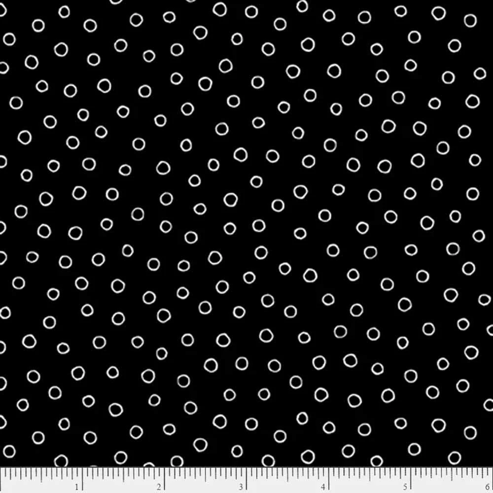 P&B Textiles - Salt & Pepper II - Circle - Black - Yardage 2 P&B Textiles - Salt & Pepper II - Circle - Black - Yardage - Image 2