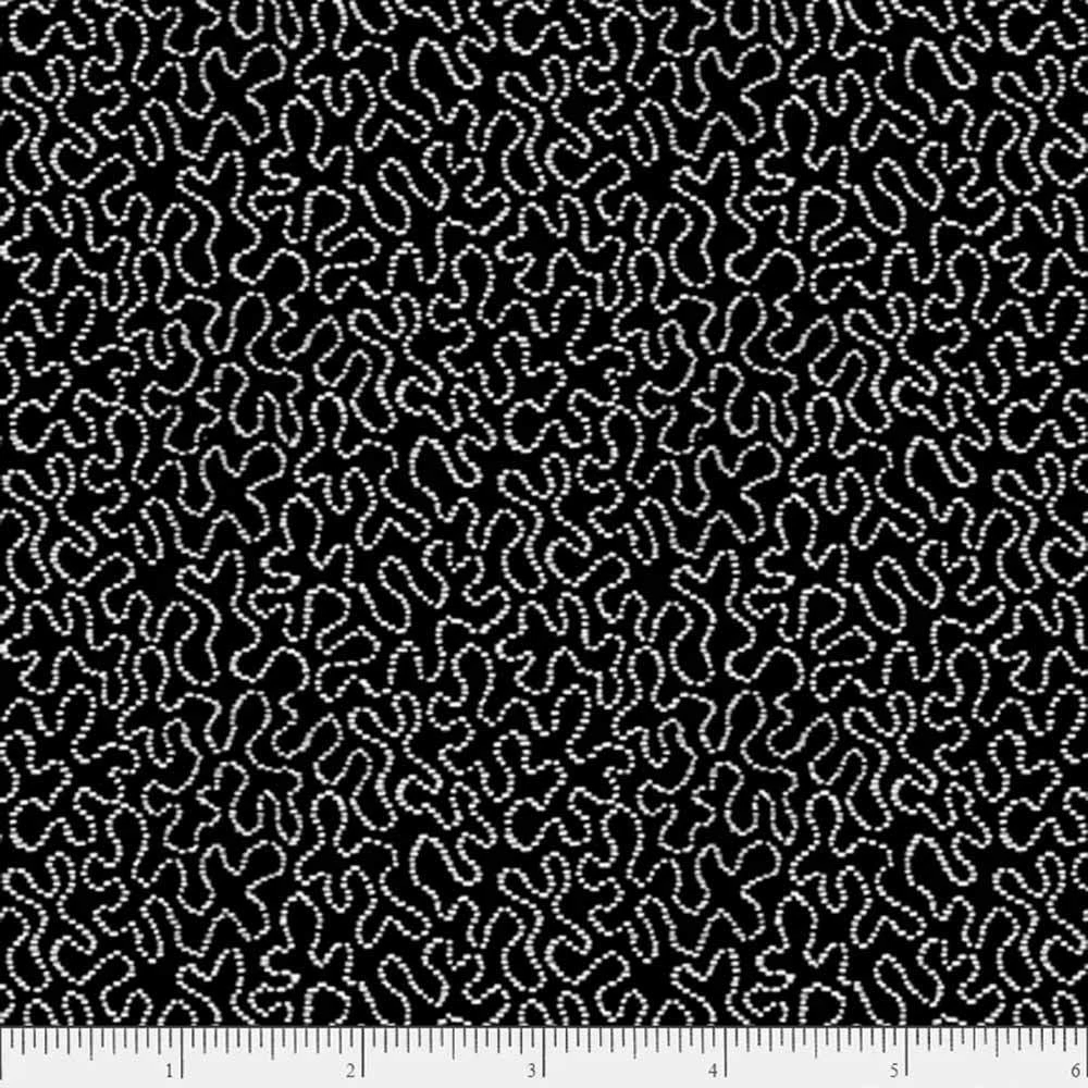 P&B Textiles - Salt & Pepper II - Doodle Maze - Black - Yardage 2 P&B Textiles - Salt & Pepper II - Doodle Maze - Black - Yardage - Image 2