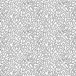 P&B Textiles - Salt & Pepper II - Doodle Maze - White - Yardage
