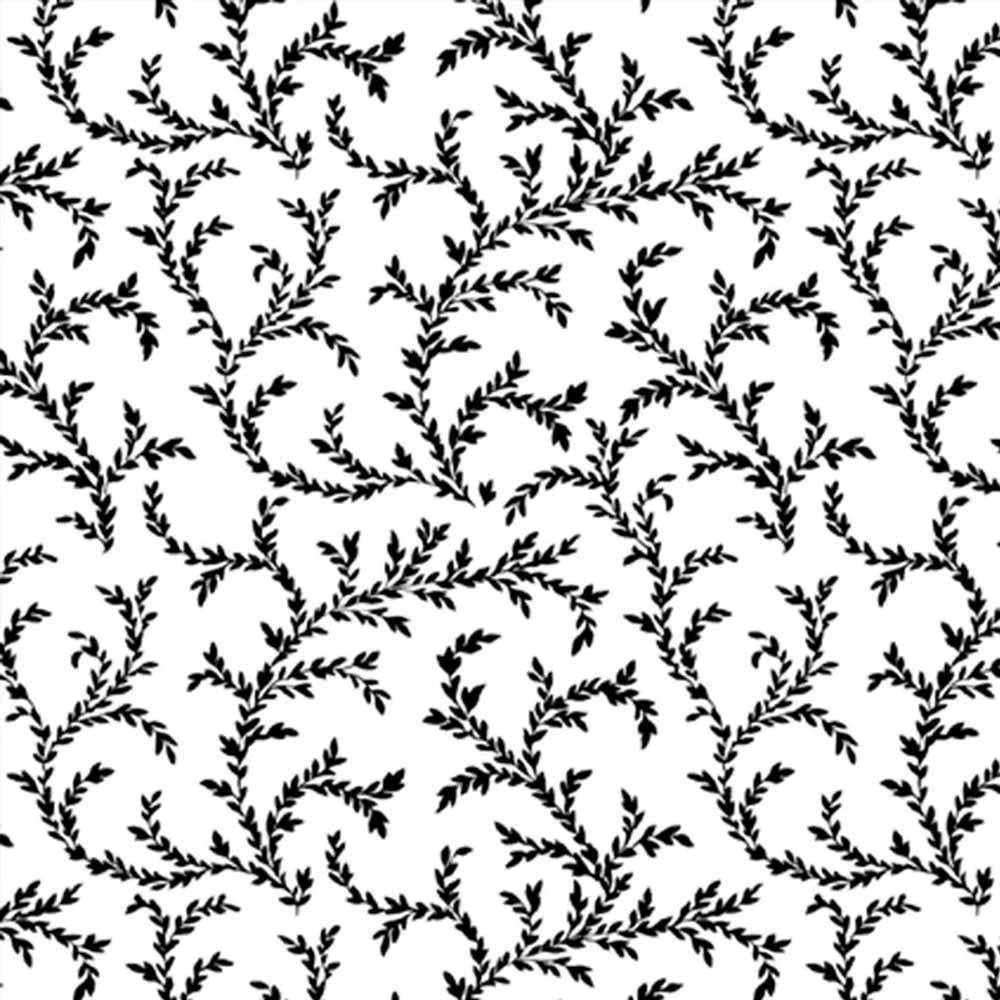 P&B Textiles - Salt & Pepper II - Vine On White - Yardage 1 P&B Textiles - Salt & Pepper II - Vine On White - Yardage