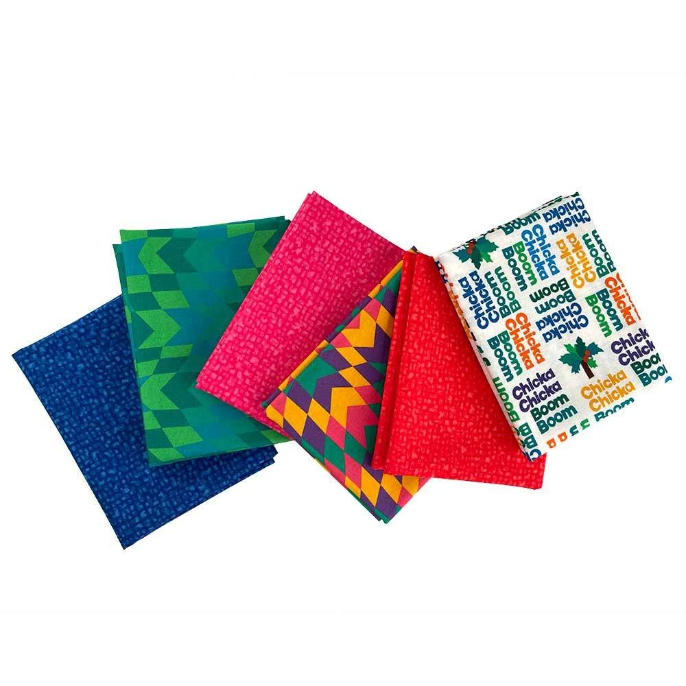 Windham Fabrics - Chicka Chicka Boom Boom - 6-piece Fat Quarter - Medley 2 Windham Fabrics - Chicka Chicka Boom Boom - 6-piece Fat Quarter - Medley - Image 2
