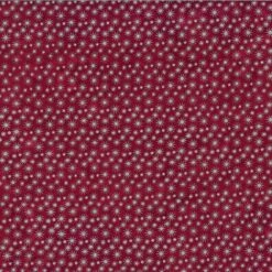 Hoffman Bali Batiks - Metallic Stars - Garnet/Silver - 2-Yard Cut