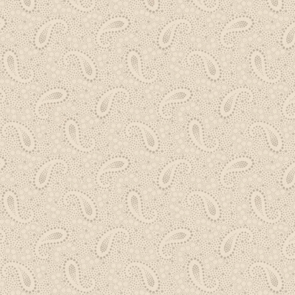 Marcus Fabrics - Flower Garden By Dolores Smith - Paisley - Cream - Yardage 1 Marcus Fabrics - Flower Garden By Dolores Smith - Paisley - Cream - Yardage