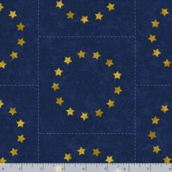 Marcus Fabrics - Betsy's Needlework By Pam Buda - Circle Of Stars - Blue - Yardage 3 Marcus Fabrics - Betsy's Needlework By Pam Buda - Circle Of Stars - Blue - Yardage -Keepsake Quilting Shop 1019067B 02