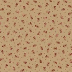 Marcus Fabrics - Betsy's Needlework By Pam Buda - Thistle Flower - Beige - Yardage
