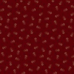 Marcus Fabrics - Betsy's Needlework By Pam Buda - Thistle Flower - Red - Yardage