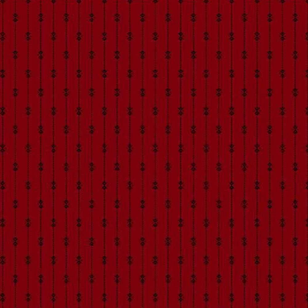 Marcus Fabrics - Betsy's Needlework By Pam Buda - Colonial Stripe - Red - Yardage 1 Marcus Fabrics - Betsy's Needlework By Pam Buda - Colonial Stripe - Red - Yardage