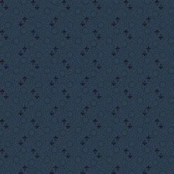 Marcus Fabrics - Betsy's Needlework By Pam Buda - Here And There - Blue - Yardage