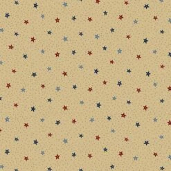 Marcus Fabrics - Betsy's Needlework By Pam Buda - Starry Sky - Beige - Yardage