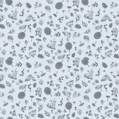 Dear Stella - Willow By Clara Jean - Woodland Animals - Starlight - Yardage