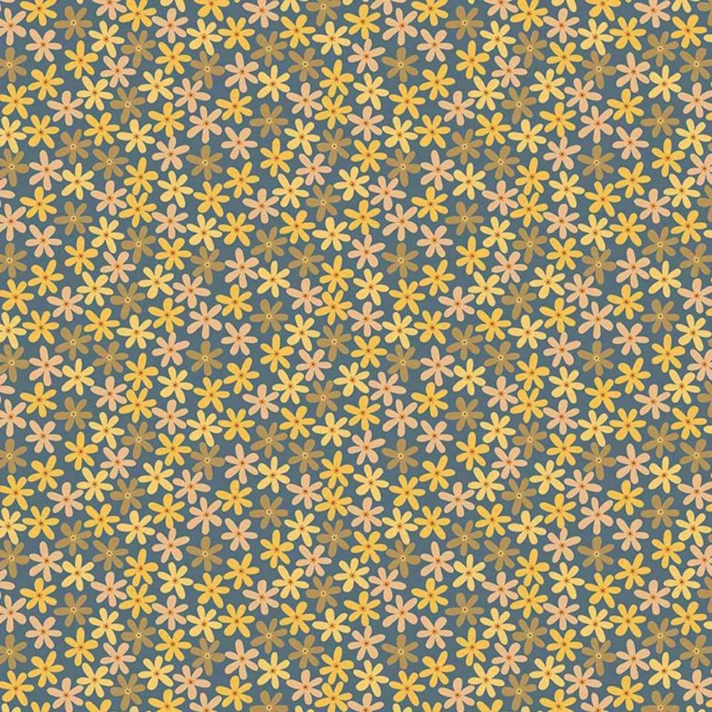 Dear Stella - Bees Knees - Floret - Ocean - Yardage 1 Dear Stella - Bees Knees - Floret - Ocean - Yardage