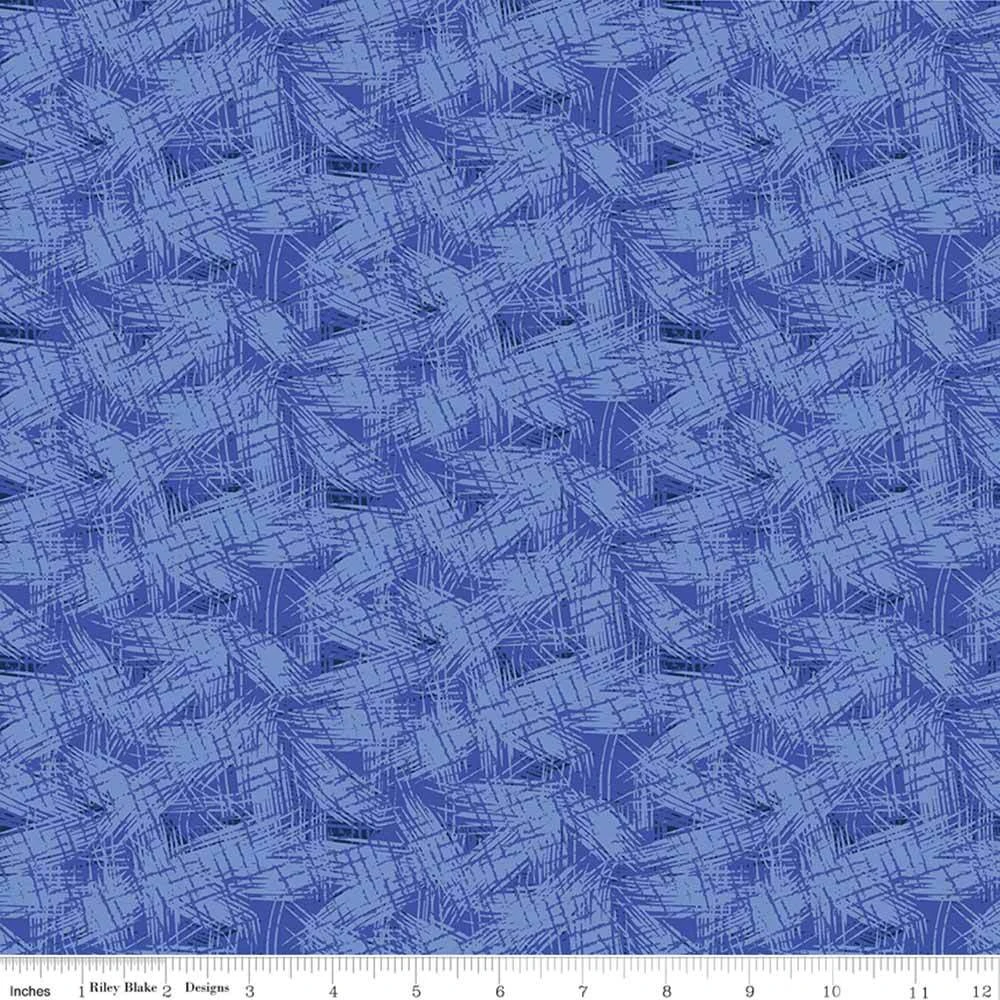 Riley Blake - Copacetic By Julia Frazier - Blueberry Fusion - Blue - Yardage 2 Riley Blake - Copacetic By Julia Frazier - Blueberry Fusion - Blue - Yardage - Image 2