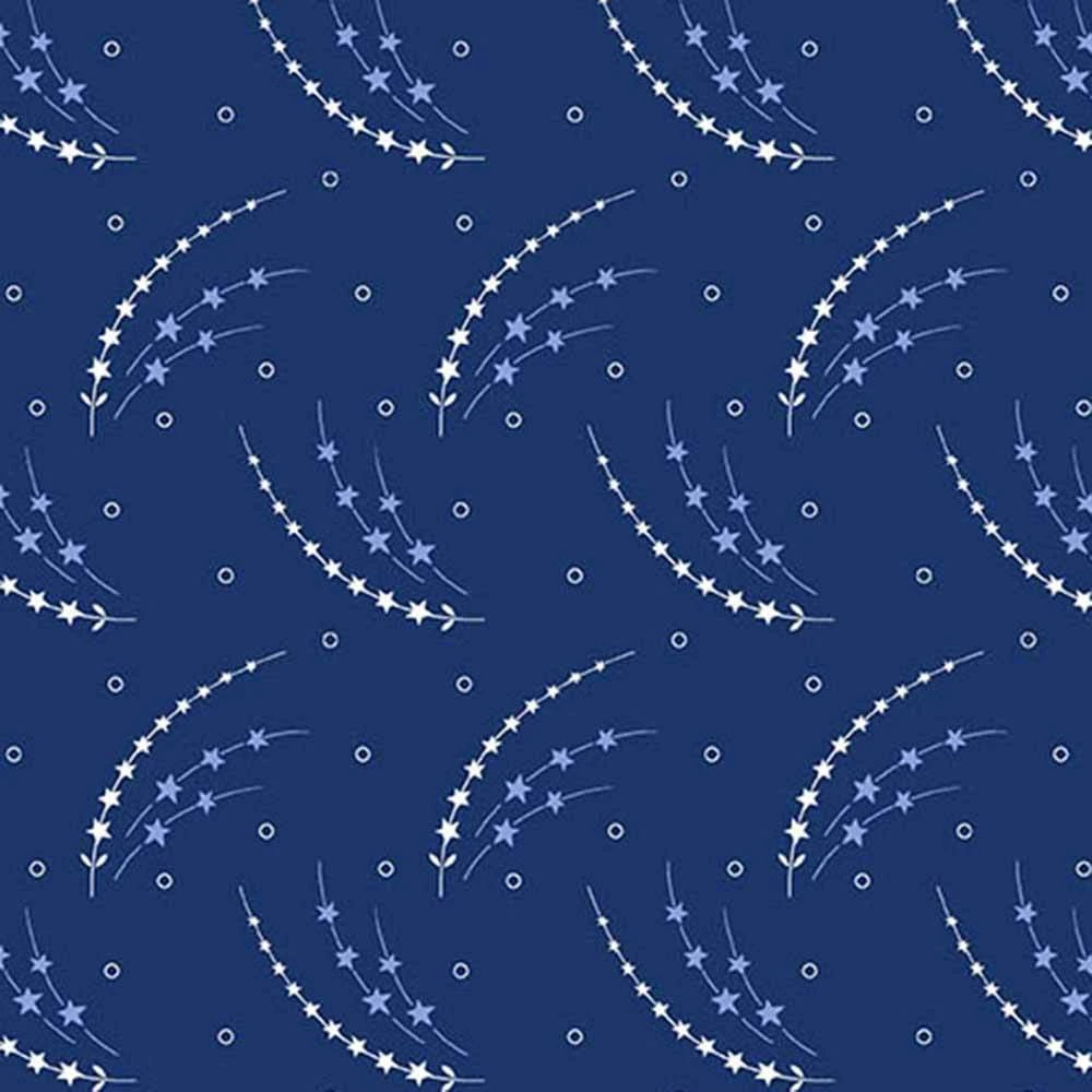 Andover Fabrics - Tradition - Shooting Star - Blue - Yardage 1 Andover Fabrics - Tradition - Shooting Star - Blue - Yardage