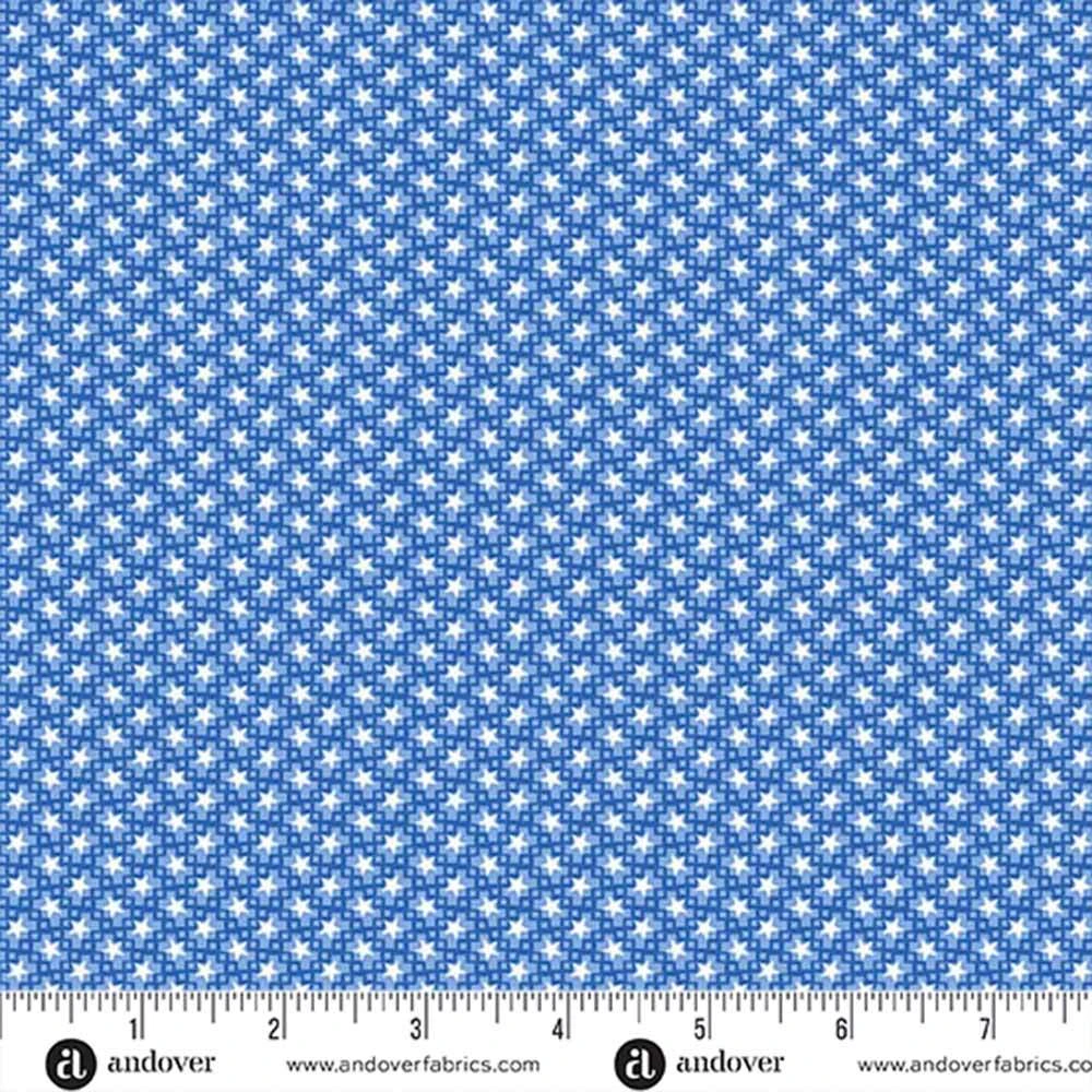 Andover Fabrics - Tradition - Star Texture - Blue - Yardage 2 Andover Fabrics - Tradition - Star Texture - Blue - Yardage - Image 2