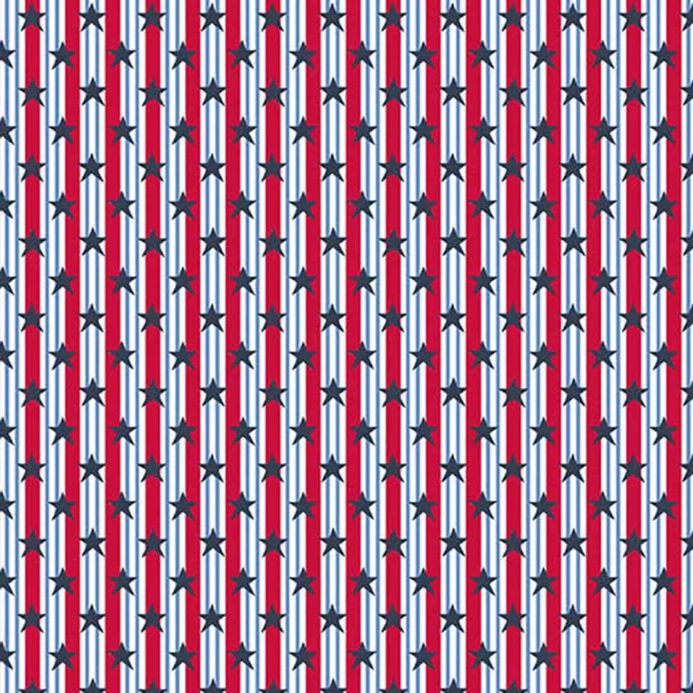 Andover Fabrics - Tradition -Stars And Stripes - Red - Yardage 1 Andover Fabrics - Tradition -Stars And Stripes - Red - Yardage