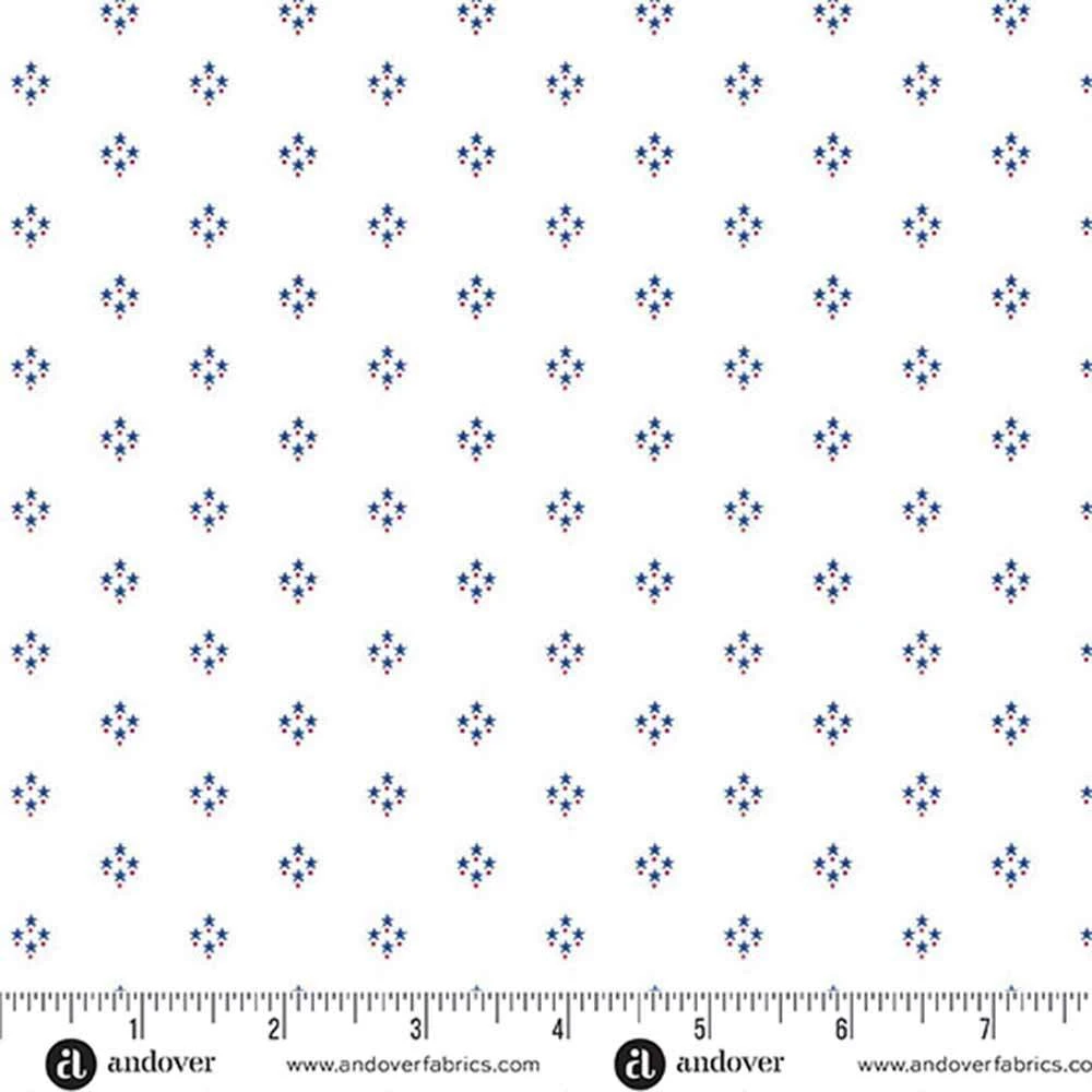 Andover Fabrics - Tradition - Star Clusters - Blue - Yardage 2 Andover Fabrics - Tradition - Star Clusters - Blue - Yardage - Image 2