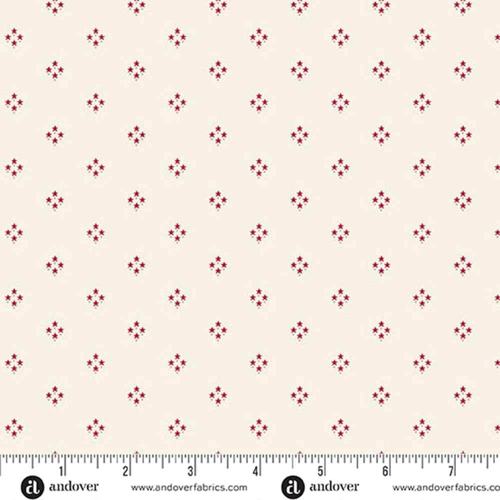 Andover Fabrics - Tradition - Star Clusters - White - Yardage 2 Andover Fabrics - Tradition - Star Clusters - White - Yardage - Image 2