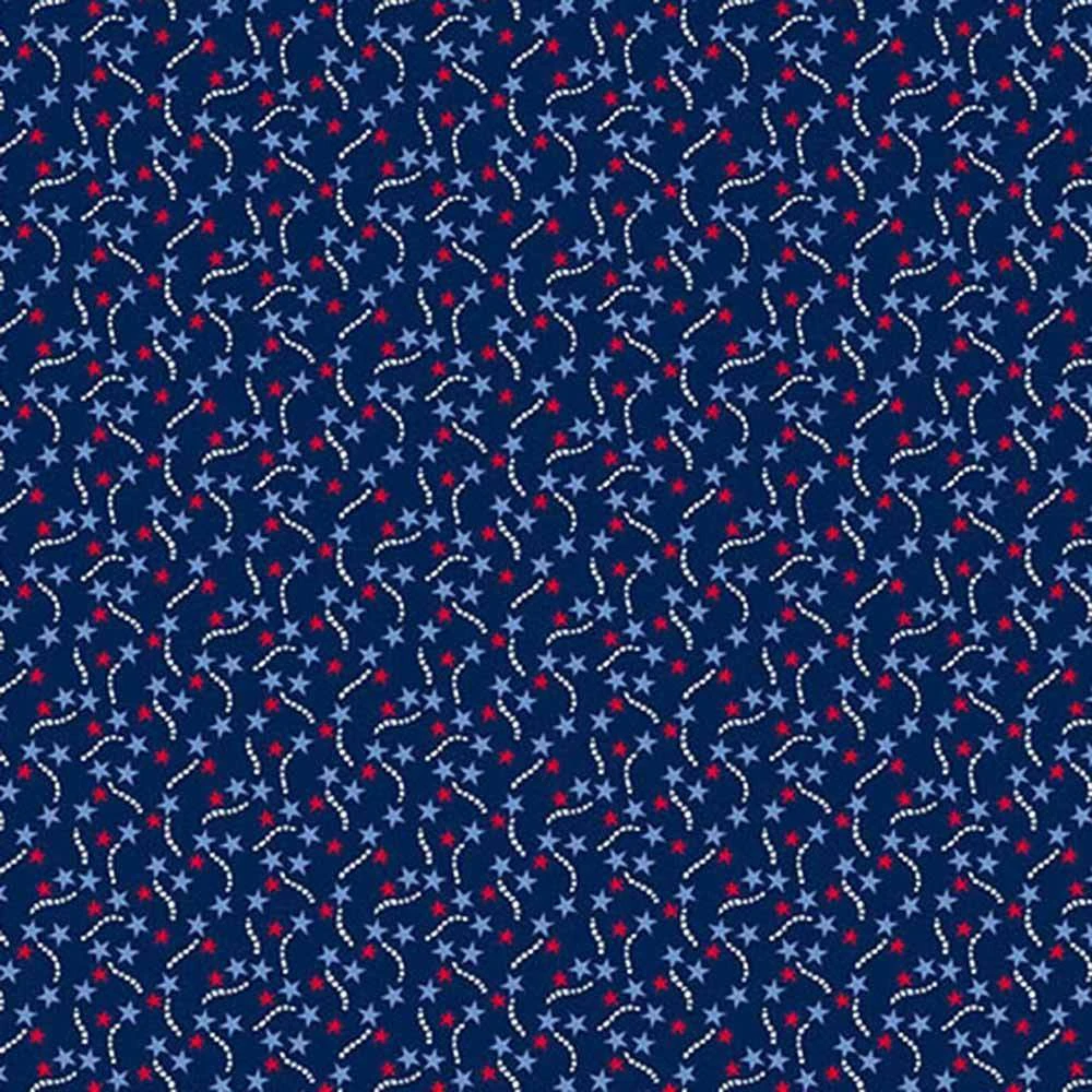 Andover Fabrics - Tradition - Calico Stars - Blue - Yardage 1 Andover Fabrics - Tradition - Calico Stars - Blue - Yardage