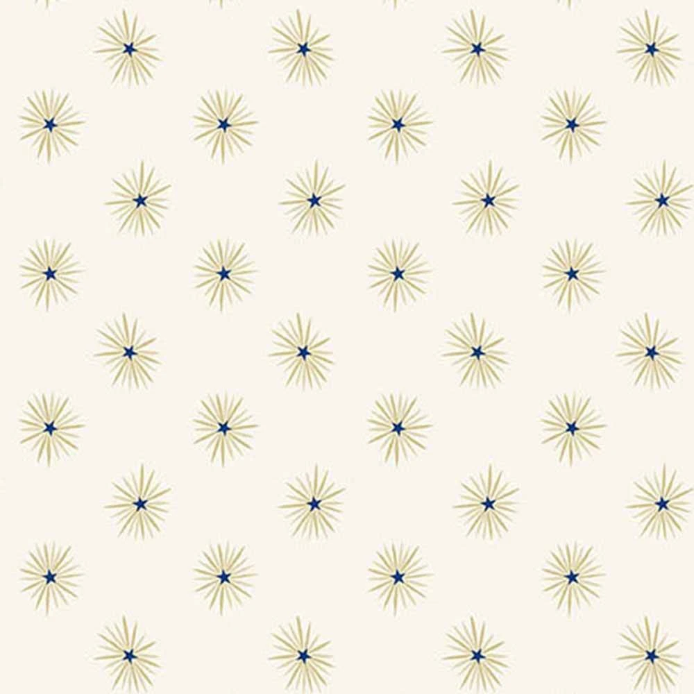 Andover Fabrics - Tradition - Star Burst - White - Yardage 1 Andover Fabrics - Tradition - Star Burst - White - Yardage