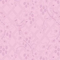 Andover Fabrics - Nora's Garden By Shauna Doris - The Grape Thief - Rose - Yardage