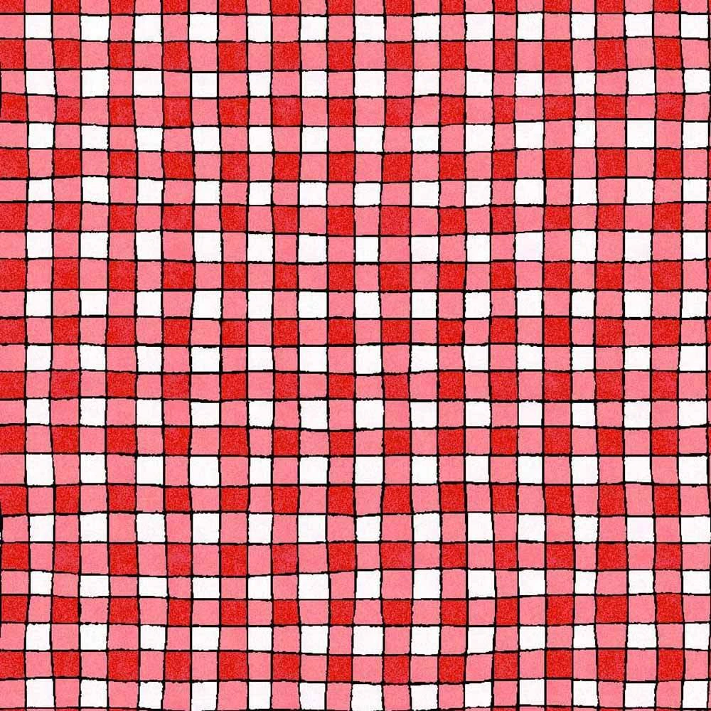 Maywood Studios - I Heart You - Kris Lammers - Gingam - Red - Yardage 1 Maywood Studios - I Heart You - Kris Lammers - Gingam - Red - Yardage