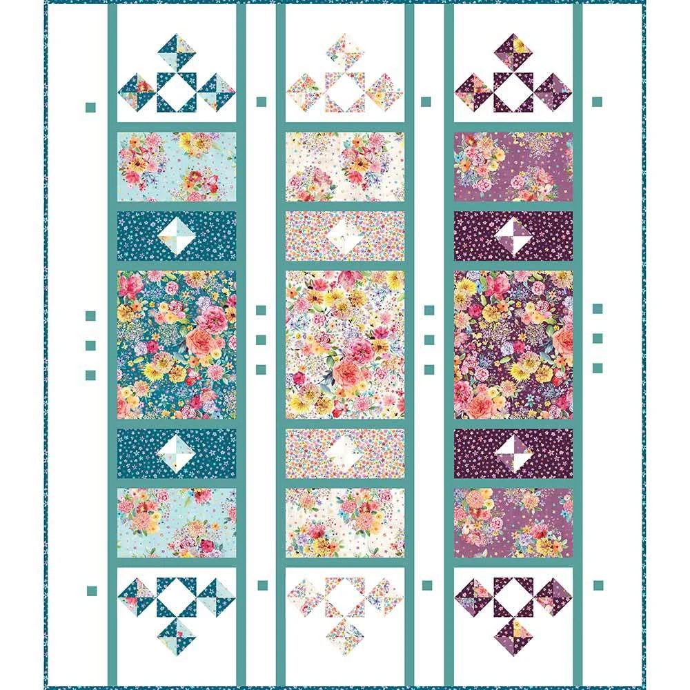 Joyful Trio - Nature Studies - Robin Pickens - Maywood Studios - Quilt Kit 1 Joyful Trio - Nature Studies - Robin Pickens - Maywood Studios - Quilt Kit
