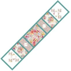Joyful Trio Table Runner - Nature Studies - Robin Pickens - Maywood Studios - Kit With Backing