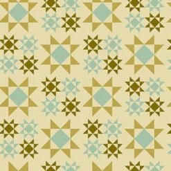 Andover Fabrics - Meadow Walk By Alexandra Bordallo - Sawtooth Star - Spring - Yardage