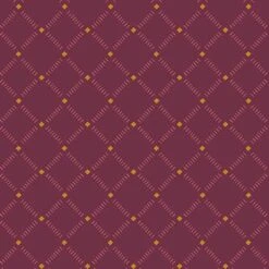 Andover Fabrics - Meadow Walk By Alexandra Bordallo - Roadside - Raspberry - Yardage